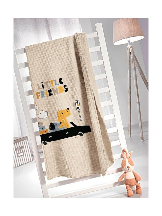 Saint Clair Blanket Fleece Doggy Beige 160x220cm