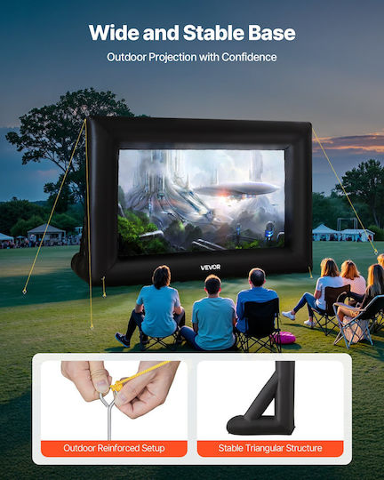 Vevor Projection Screen Projector Floor With Aspect Ratio 16:9 70"