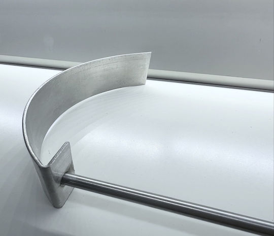 Λόγχη Τζακιού Inox Ασημί