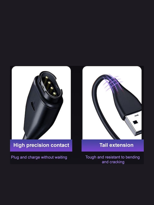 Garmin Watch Charging Cable Usb-a Side Elbow Vivoactive 3 Music Approach S60 Forerunner 935 Quatix 5 Fenix 5s Fenix 5x Plus Fenix 5s Plus Instinct Fenix 5x Fenix 5 Fenix 5 Plus Vívosport Vívoactive 3 D2 Charli
