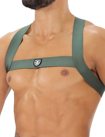 Tof Paris Fetish Elastic Harness Χακί