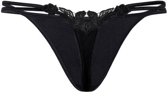 Σλιπ String Μαύρο Agnez