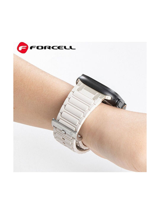Forcell Armband Weiß (Apple Watch 42/44/45/49 mm, Forcell) Forcell Armband Weiß (Apple Watch 42/44/45/49 mm, Forcell)