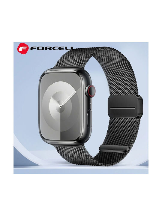 Forcell Strap Stainless Steel Black (Apple Watch 42/44/45/49 mm)
