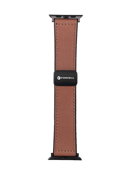 Forcell Каишка Кожа Кафяв (Apple Watch 38/40/41 мм)