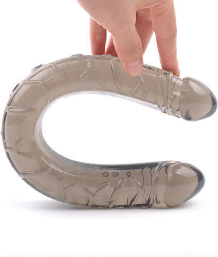 Dildo Dublu Realist de Culoare Neagră