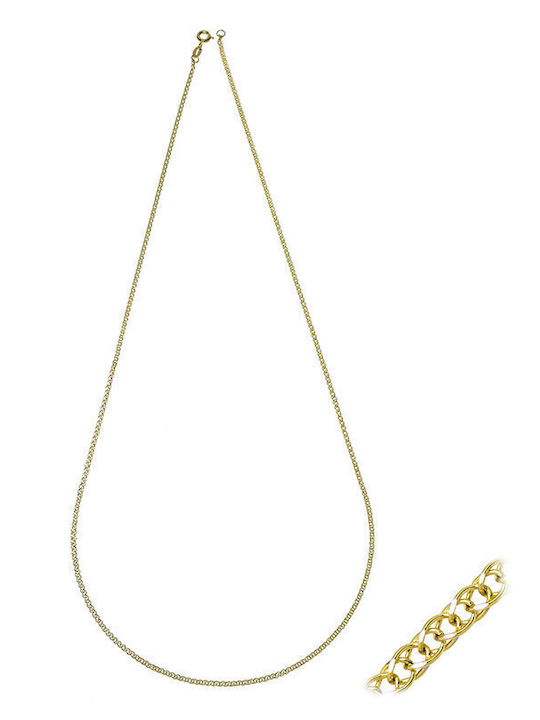 Spiga Chain Long Solid Gold 14 Carats 40cm Spiga Chain Long Solid Gold 14 Carats 40cm