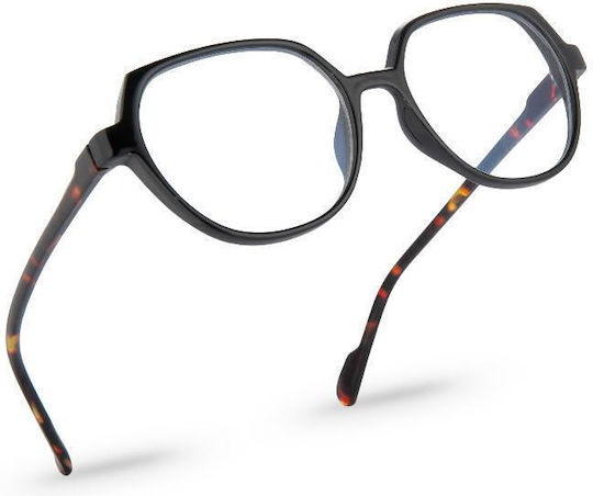 Reading Glasses Nordic Vision Avesta Black Red Demi +2.00