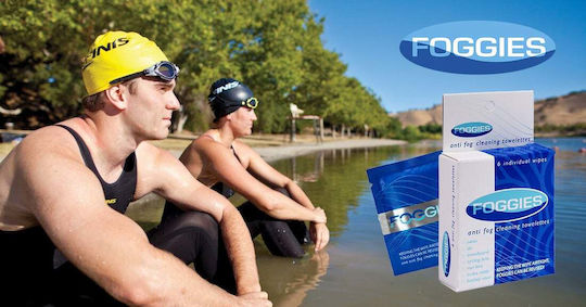 Triathlon & Open Water Swimming Equipment Foggies Anti-fog Wipes To Prevent Swimming Goggles From Fogging Pack of 6