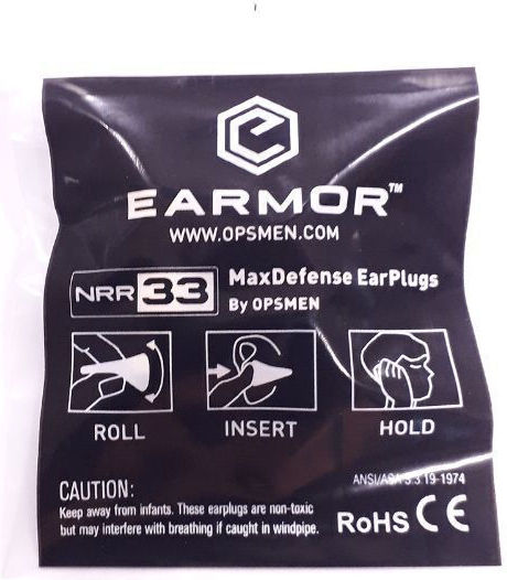 Ωτοασπίδες Maxdefense Foam Earplugs Earmor M02