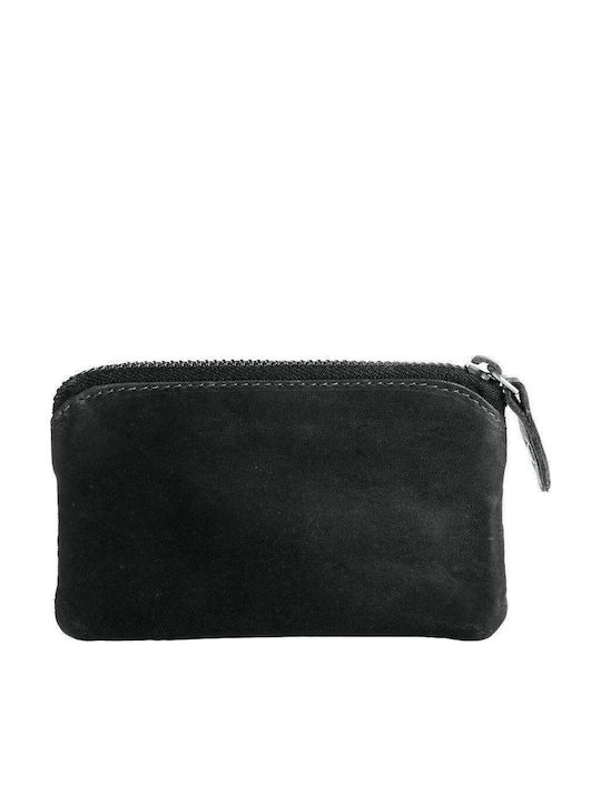 Δερμάτινη Κλειδοθήκη Πορτοφολάκι Chesterfield C08.0186-μαύρο Μαύρο