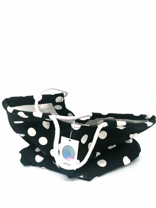 Black Polka Dot Beach Bag Monki