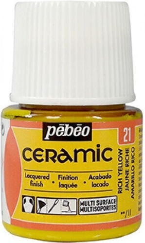 Σμαλτο Ceramic Rich Yellow 45ml Pebeo