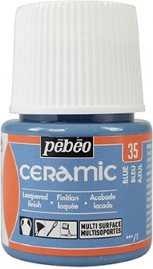 Ceramic Enamel Blue 45ml Pebeo