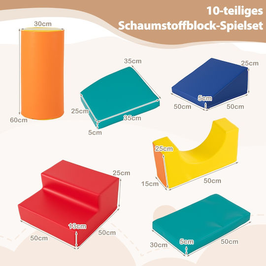 Costway Weiche Klettersteine Mehrfarbig