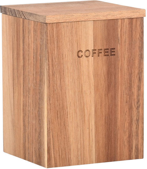 Estia Allure Coffee Jar with Lid Wooden Brown 10x10x14cm
