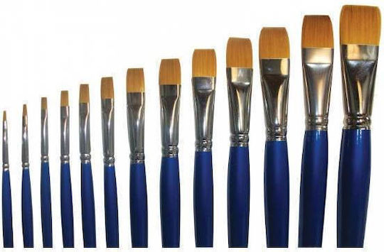 Synthetic Flat Brush Short Handle No 2 Art-hobby 2600-bs