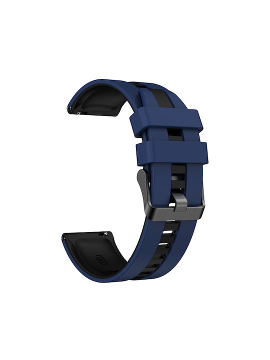 Amazfit GTR 3 Pro 22mm Two-Tone Sports Silicone Bracelet Blue+Black