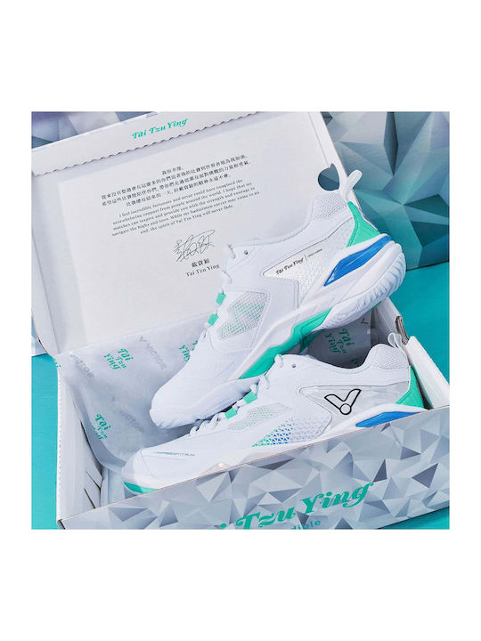 Damen Sportschuhe Badminton Weiß