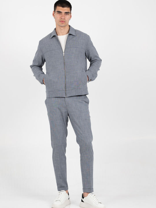 Long Sleeve Overshirt Indigo Blue