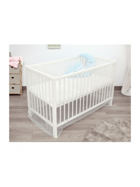 Kiokids Mosquito Net Crib Tulle 2442 White 120x85x94cm