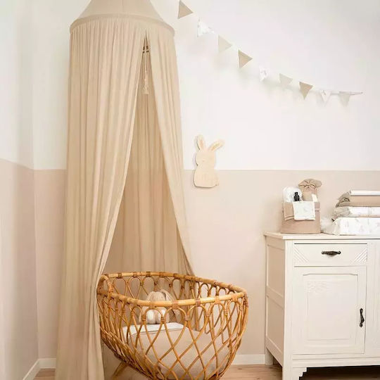 Little Dutch Mückennetz Kinderbett Baumwolle CA30123024 Beige 240cm