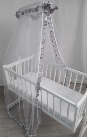 Beboulino Mosquito Net Crib Tulle 708-1300-0021 Gray 100x250cm