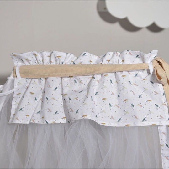 Baby Oliver Mückennetz Kinderbett aus Tüll 46-6703/404 Beige 180x500cm