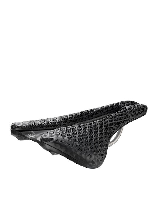 Selle Italia Novus Boost Evo 3D TI 316 Superflow Σέλα Ποδηλάτου Carbon Μαύρη