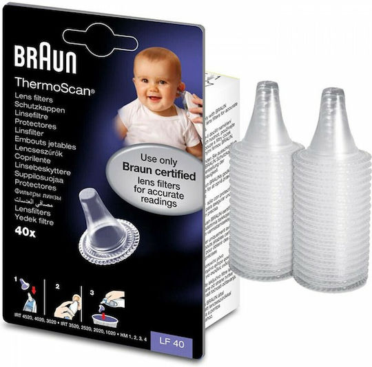 Braun Otoscope Accessories Thermoscan LF420 Disposable Filters 40pcs