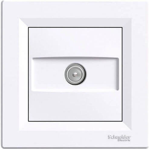 Schneider Electric Asfora TV Antenna Socket Aerial in White color EPH3200221
