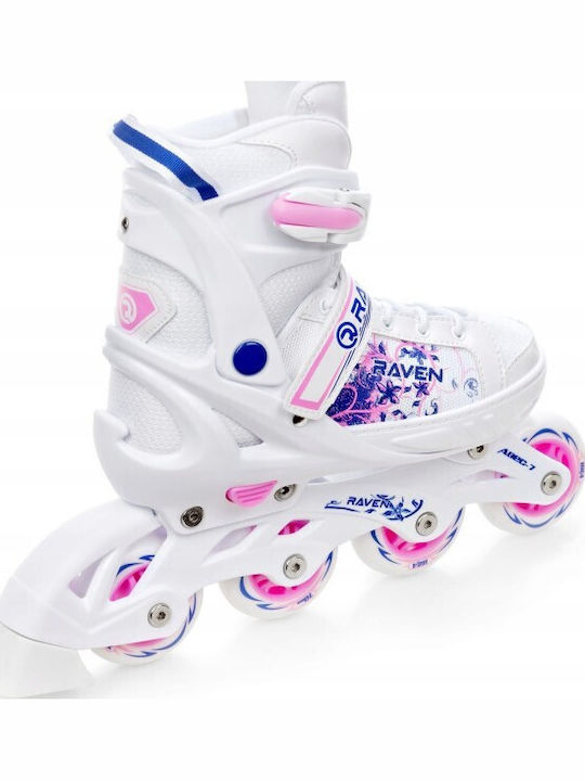 Raven Inline Einstellbar Rollers Weiß Ενηλίκων/Παιδικά