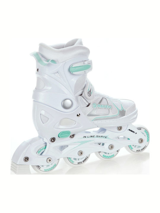 Raven Kids Adjustable Inline Rollers White