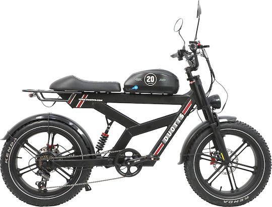Duotts 20" Negru Electric Bicicletă Mountain