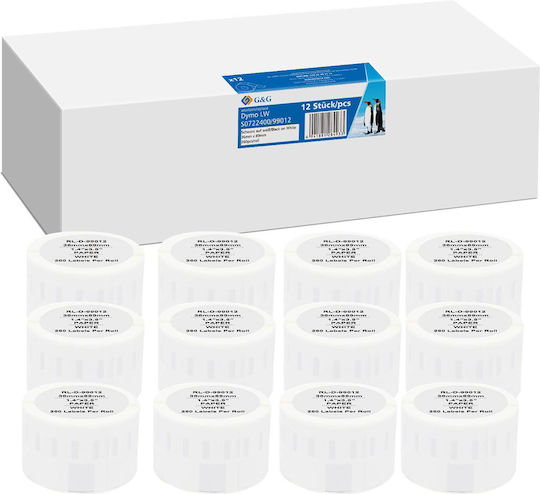 G&G Self-Adhesive Label Rolls 36x89mm 1pcs