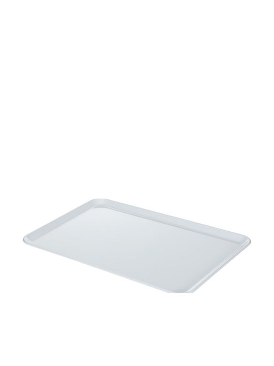 Araven Пластмасов Поднос за сервиране в Бял Цвят 50x36x1.2см AR00001225 1бр