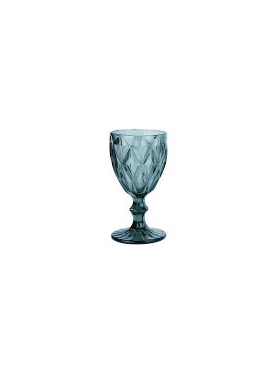 Marva Glass Set for White Wine made of Glass in Gray Color Stacked 230ml 6pcs