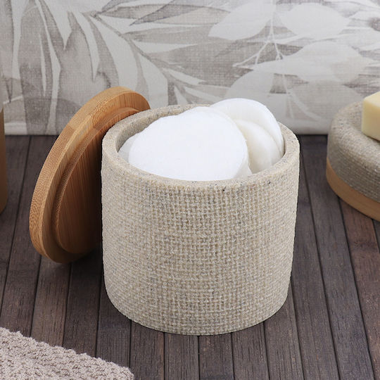 Atmosphera Ecru Vaza Uz General cu capac Lemn Bej 9.5x5x9.5cm Atmosphera Ecru Vaza Uz General cu capac Lemn Bej 9.5x5x9.5cm