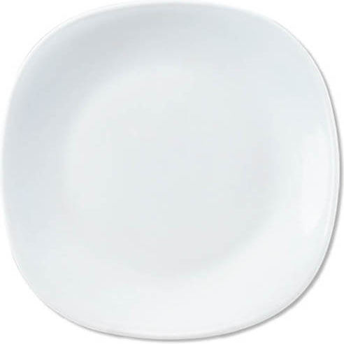 TnS Opal Πιάτο Γλυκού Τετράγωνο Λευκό 21.5x8.5cm
