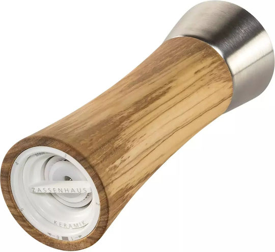 Zassenhaus Augsburg Manual Wooden Pepper Mill 18cm Brown