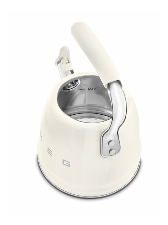Smeg Τσαγιέρα Ανοξείδωτη Λευκή 2300ml