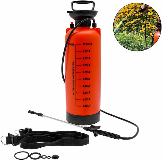 Pressure Sprayer with Capacity 10lt 4bar in Orange color