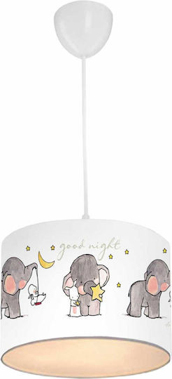HomeMarkt Elephant Einfaches Licht Kinderdeckenleuchte Deckenleuchte 60W Weiß 24x22cm