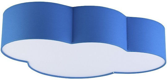 TK Lighting Cloud Kronleuchter Kinderdeckenleuchte Deckenleuchte montieren 15W mit Fassung E27 Weiß 13cm