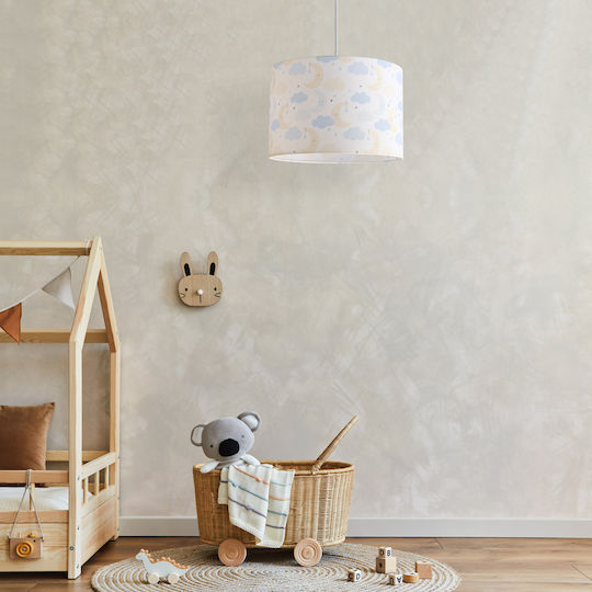Veis Sleepy Einfaches Licht Kinderdeckenleuchte Deckenleuchte mit Fassung E27 Hellblau