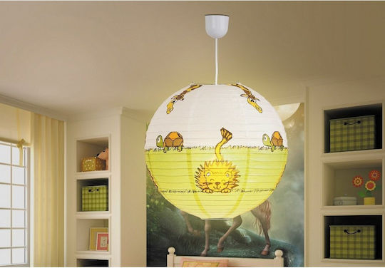 Rabalux Leon Einfaches Licht Kinderdeckenleuchte Deckenleuchte mit Fassung E27 Mehrfarbig 40x45cm