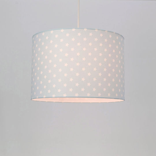 Veis Hesperis Stars Einfaches Licht Kinderdeckenleuchte Deckenleuchte 60W mit Fassung E27 Hellblau