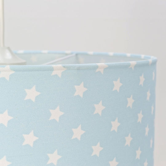 Veis Hesperis Stars Einfaches Licht Kinderdeckenleuchte Deckenleuchte 60W mit Fassung E27 Hellblau