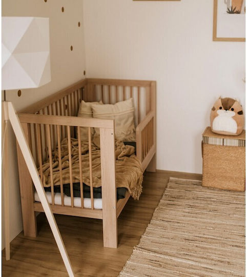 Klups Babybett Braun mit Matratze & Schublade