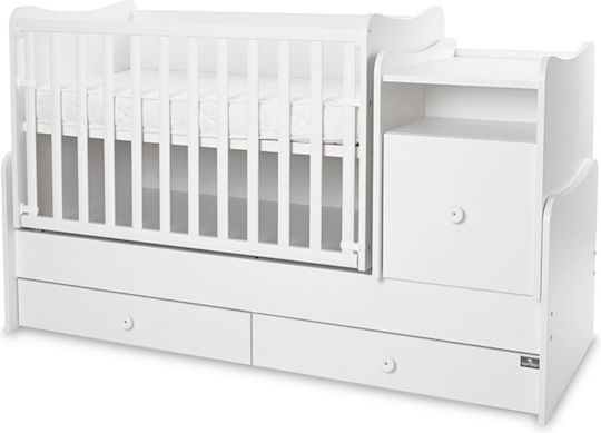 Lorelli Crib Trend Plus White With Drawer